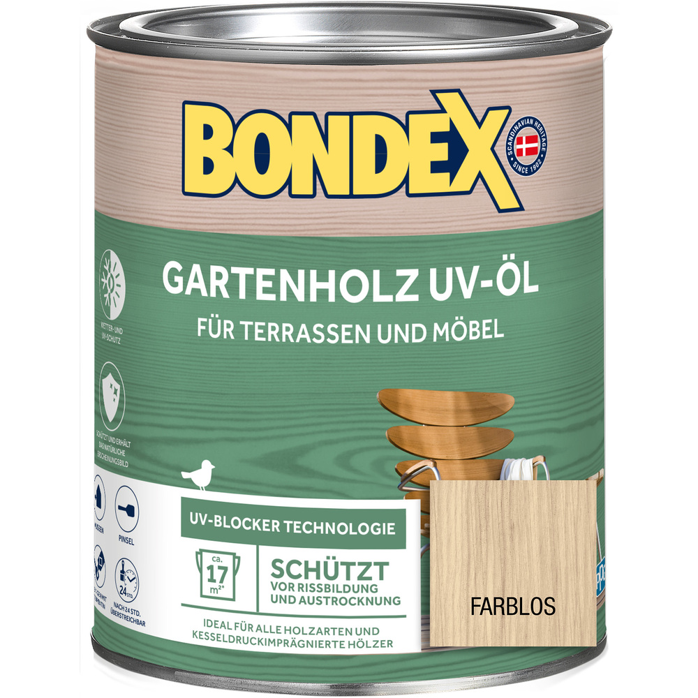 BONDEX Gartenholz UV-&Ouml;l farblos 750 ml