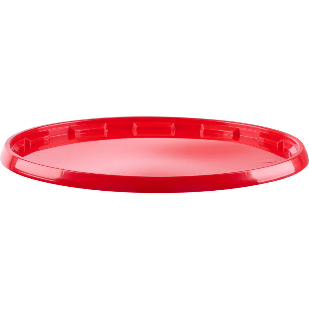 Kunststoffdeckel rot f&uuml;r 11 Liter Kunststoffeimer image number 1