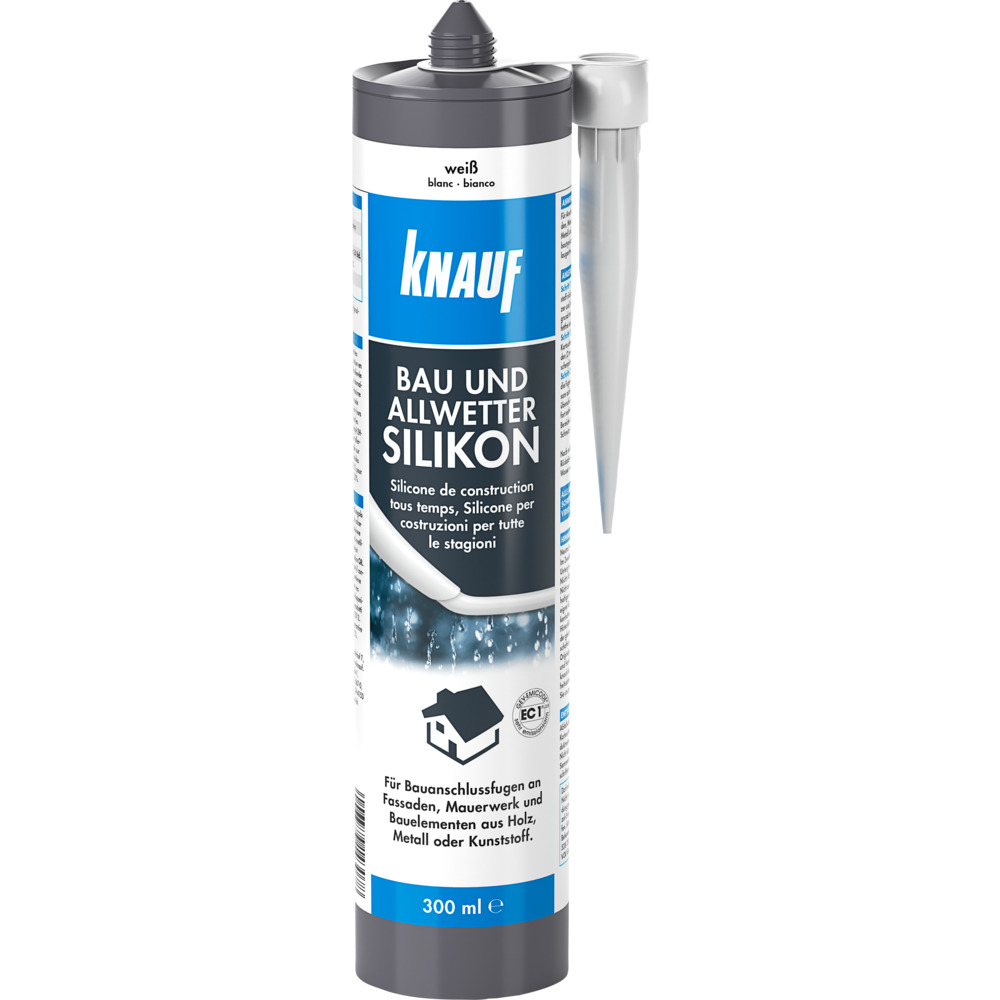 Knauf Bau-Silikon 300 ml weiß