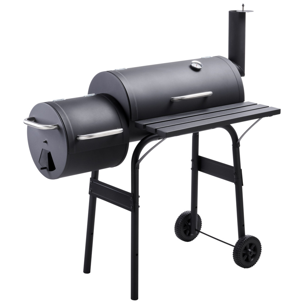 Smoker mit 2 Grillzonen und Temperaturanzeige