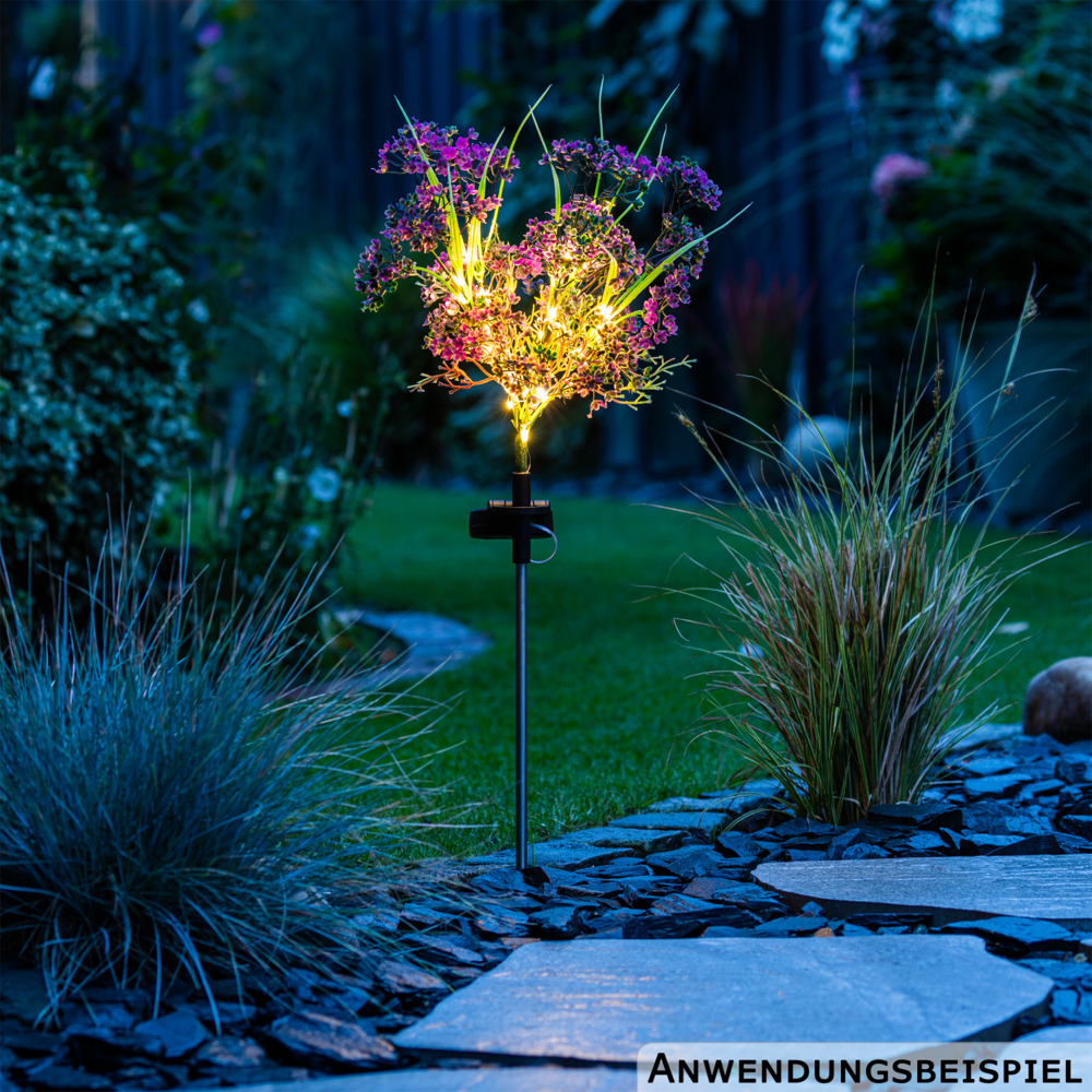 LED-Solarstecker „Heidekraut“ mit 28 LEDs image number 0