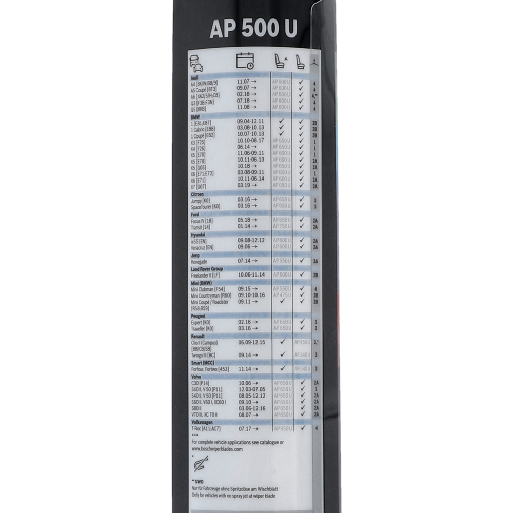 BOSCH Flachbalkenwischer Aerotwin KSN AP500U image number 3