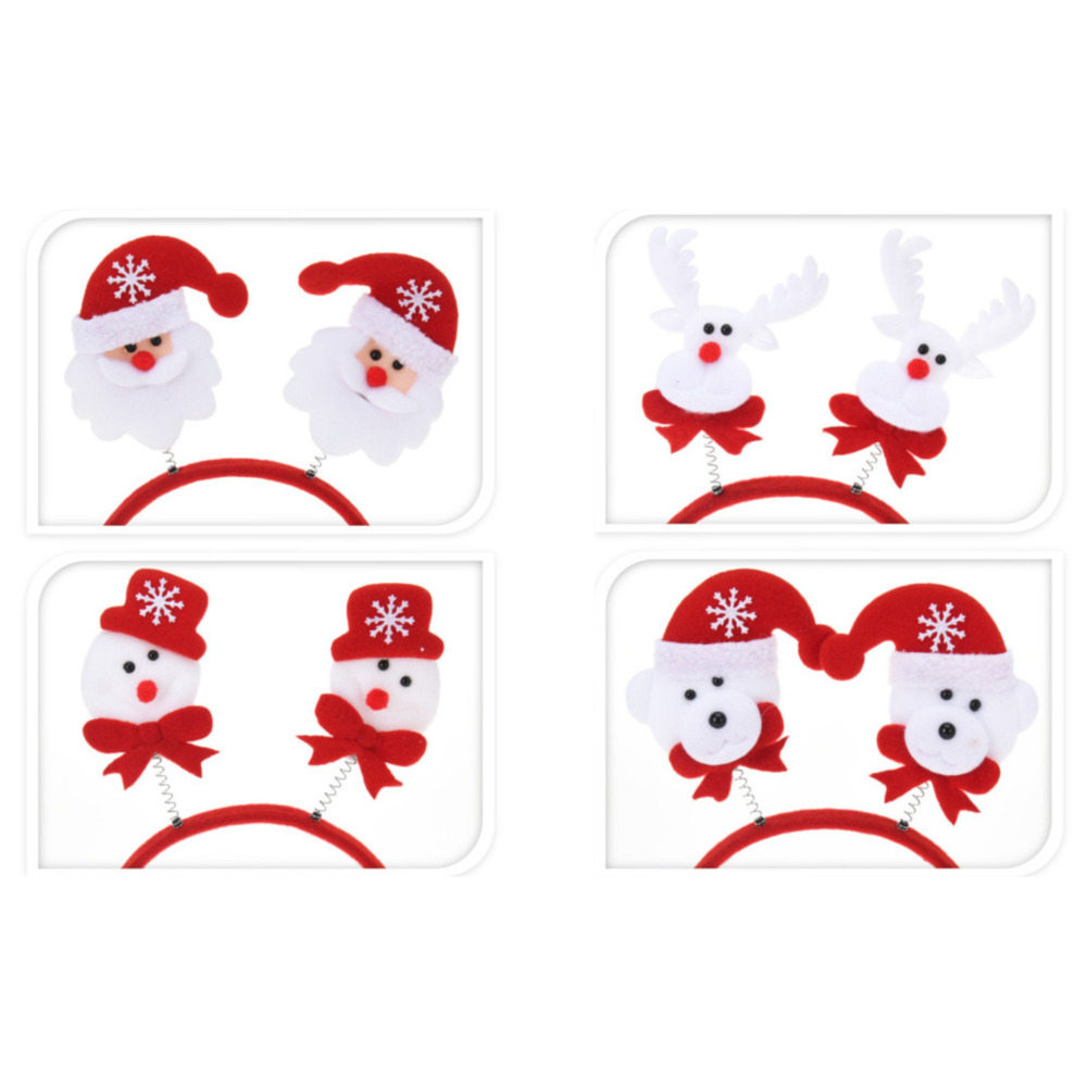 Haarreif aus Filz mit Weihnachtsmotiv