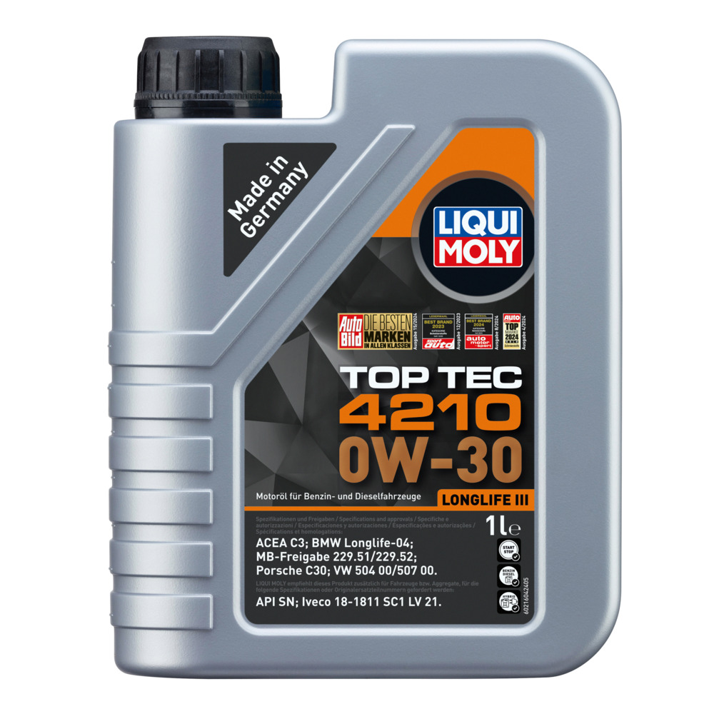 LIQUI MOLY Motoröl Top Tec 4210 0W-30 - 1 Liter image number 0