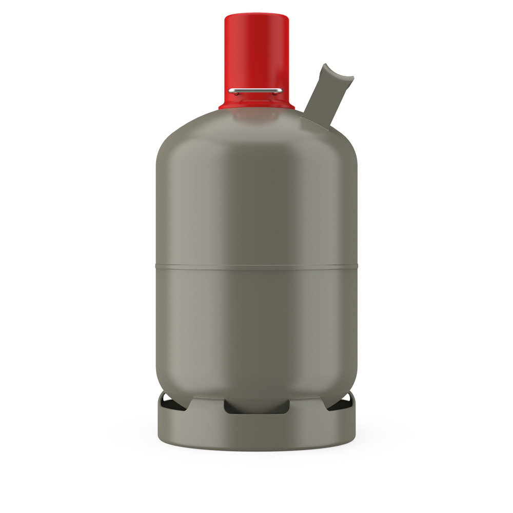 Progas Propan Gasfüllung 5 Kg Eigentumsflasche grau
