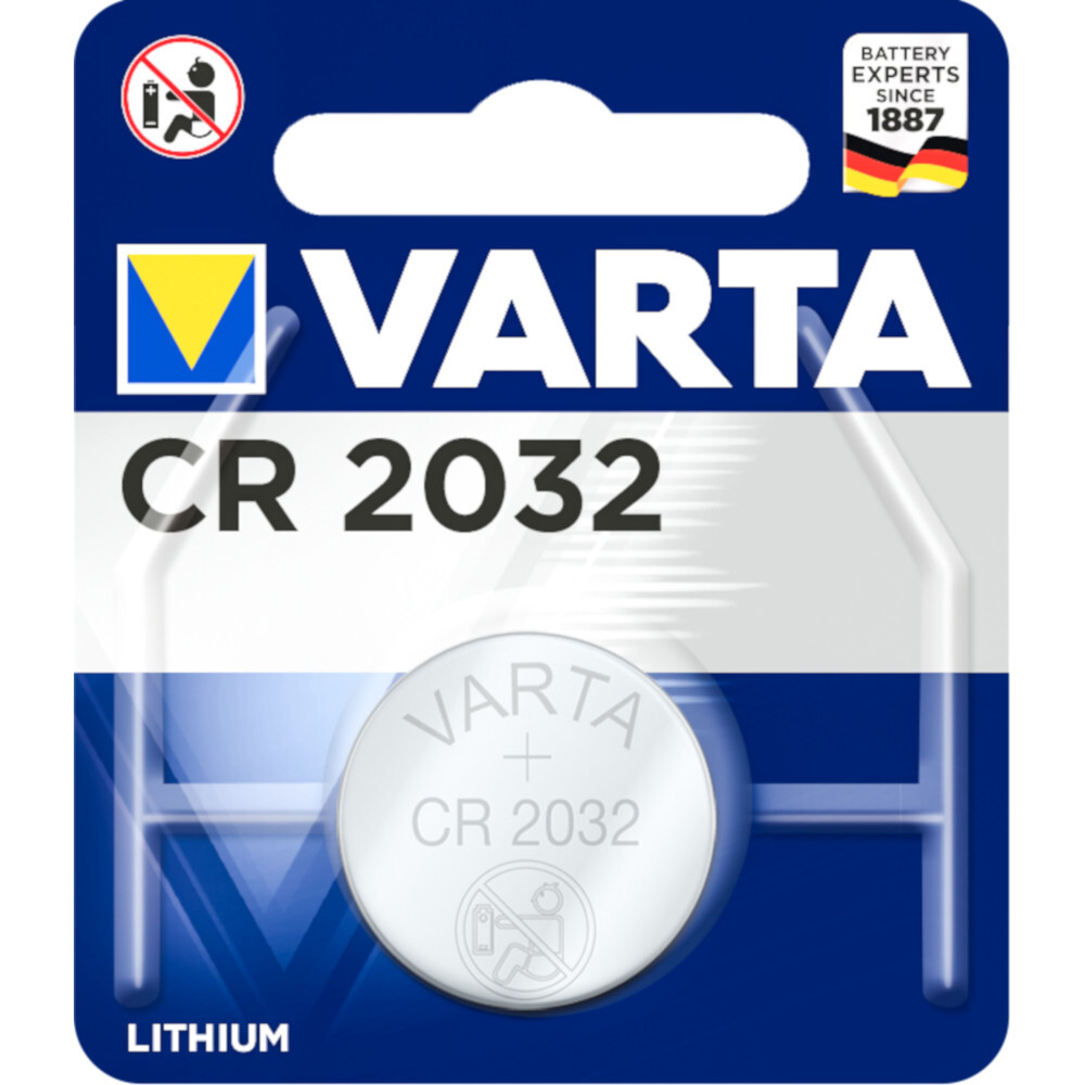 Varta Knopfzellen Lithium Batterie CR2032 1 Stück image number 0