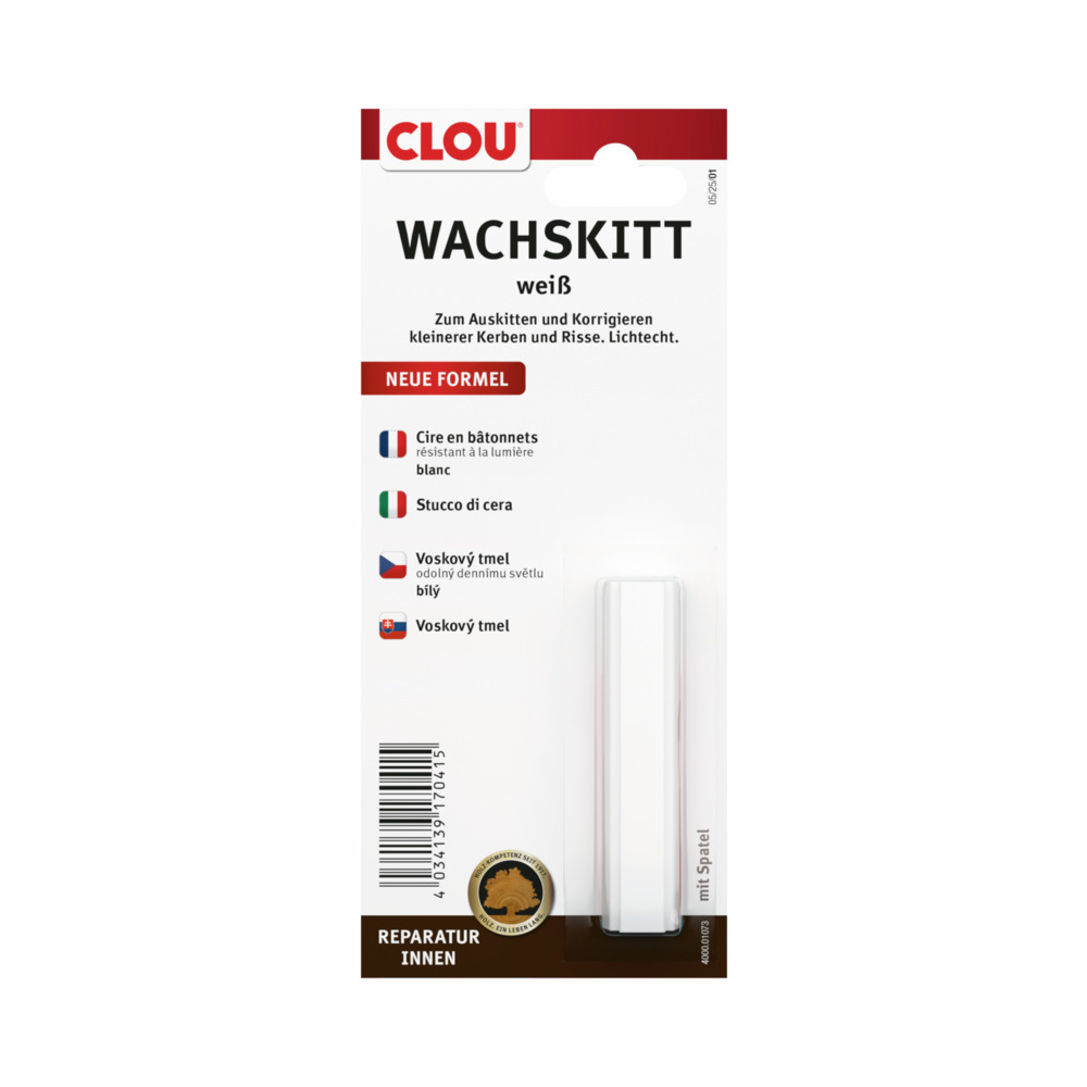 Clou&reg; Wachskitt Nr. 1073 Wei&szlig;, 1 St&uuml;ck image number 0