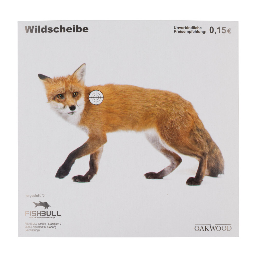 Kugelfang-Zielscheiben 14 x 14 cm Tiermotive 50 Stück
