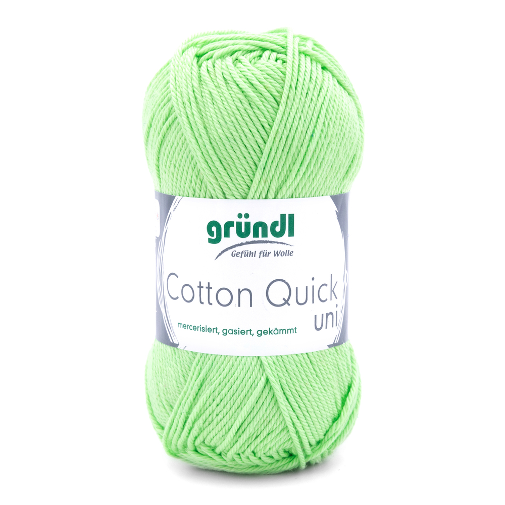 Garn Cotton Quick uni 50 g kiwigrün