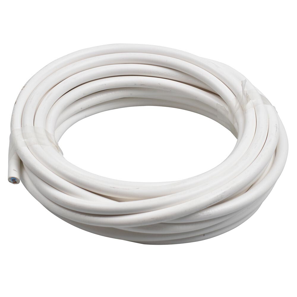 Schlauchleitung H03VV-F 2 x 0,75 mm² 10 m PVC rund weiß