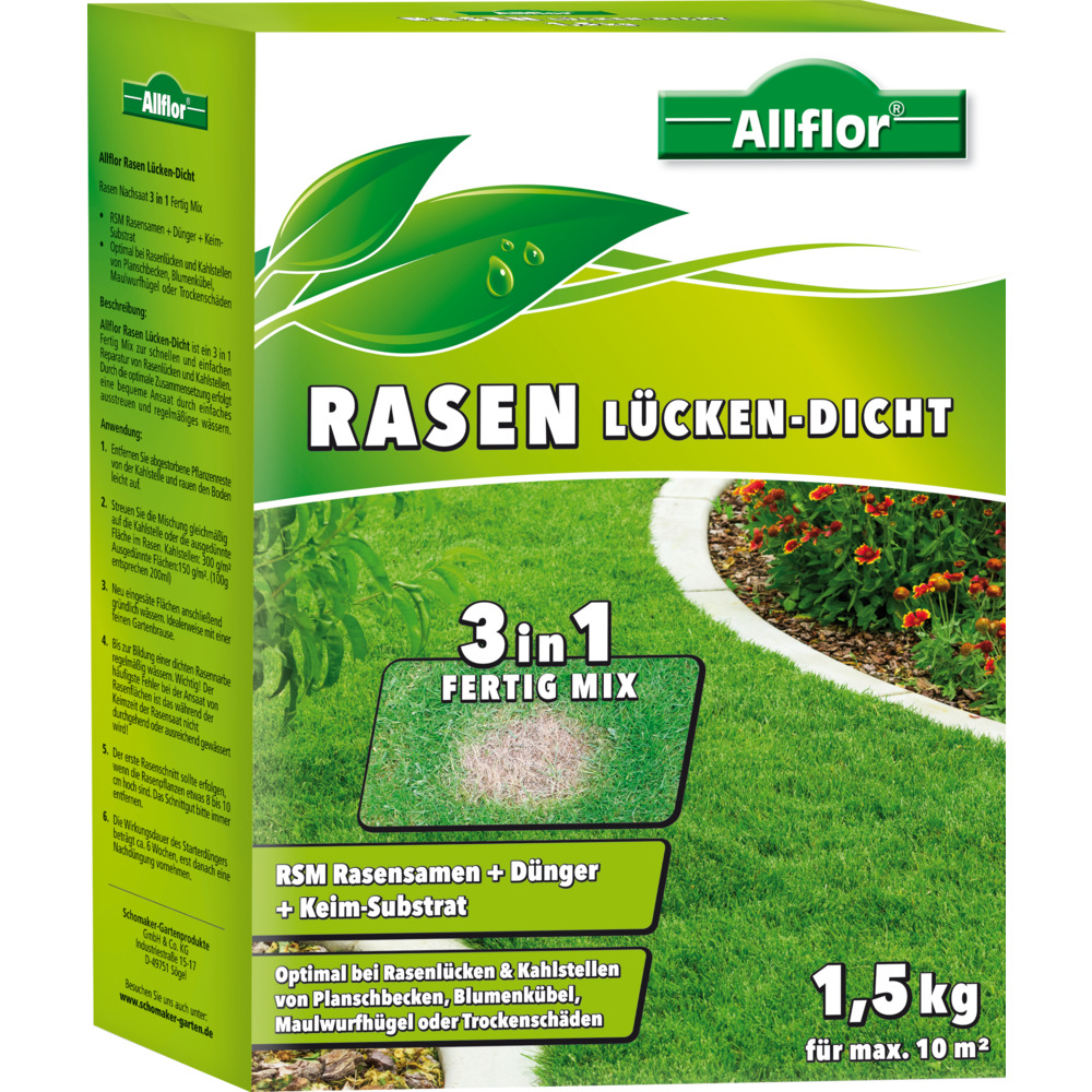 Allflor® Rasen-Lücken-Dicht 1,5 kg für 10 m² image number 0
