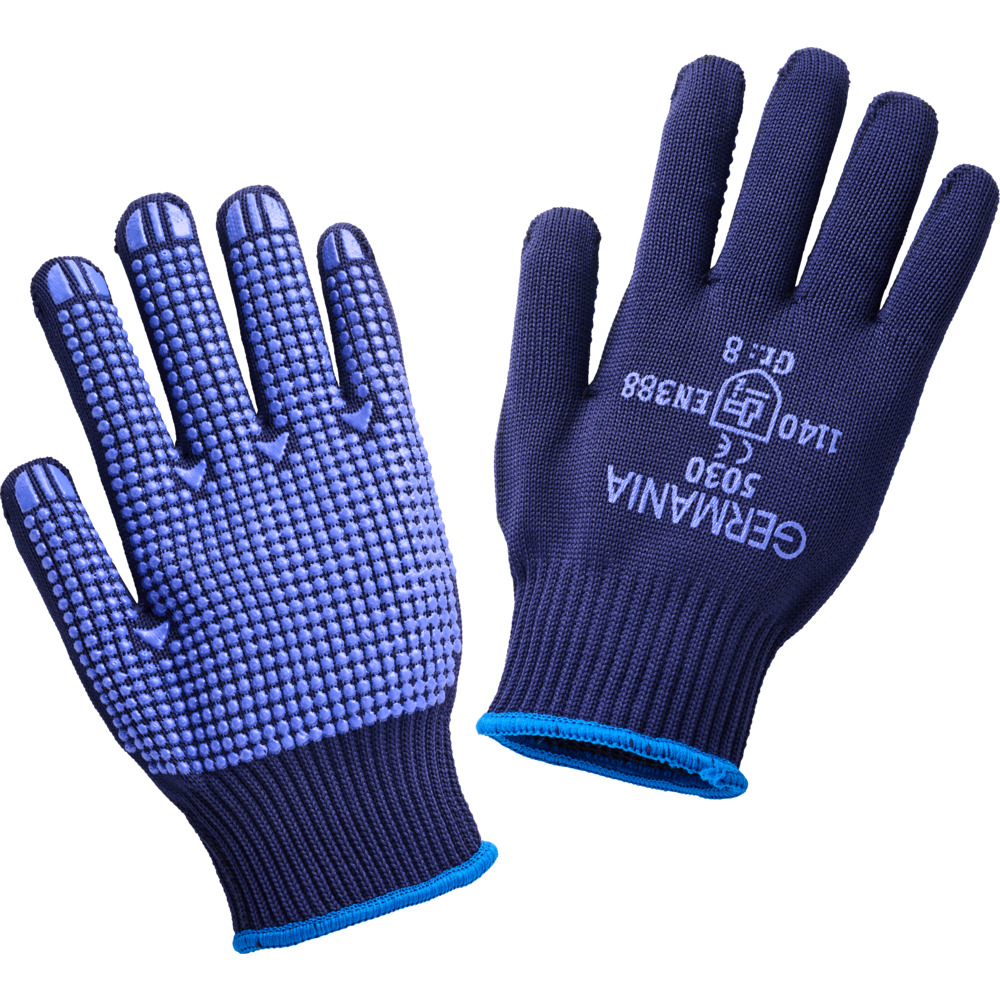 GERMANIA&reg; Arbeitshandschuhe Gr&ouml;&szlig;e 8 mit PVC-Noppen