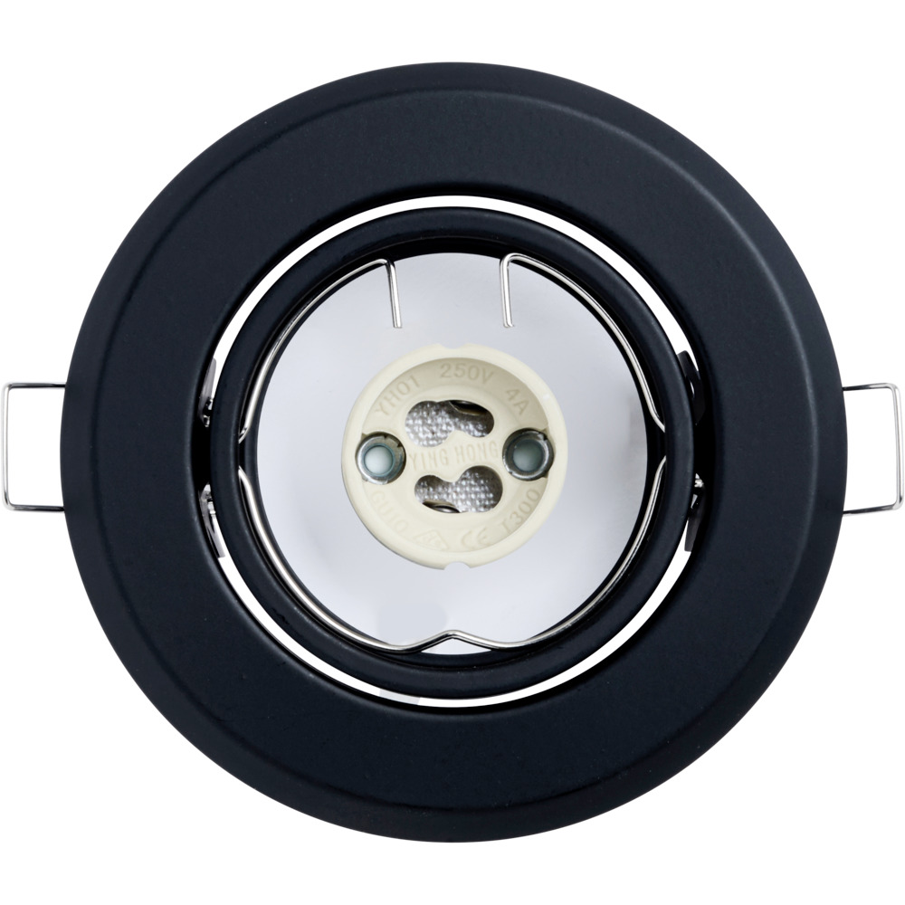 Einbaustrahler LUXULA schwarz f&uuml;r GU10 - MR16 Leuchtmittel im 2er Pack image number 0