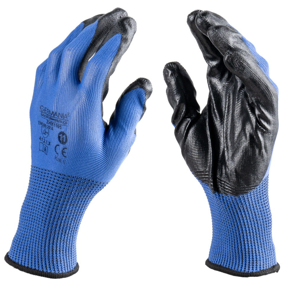 Arbeitshandschuhe-Set Größe 11 in Blau