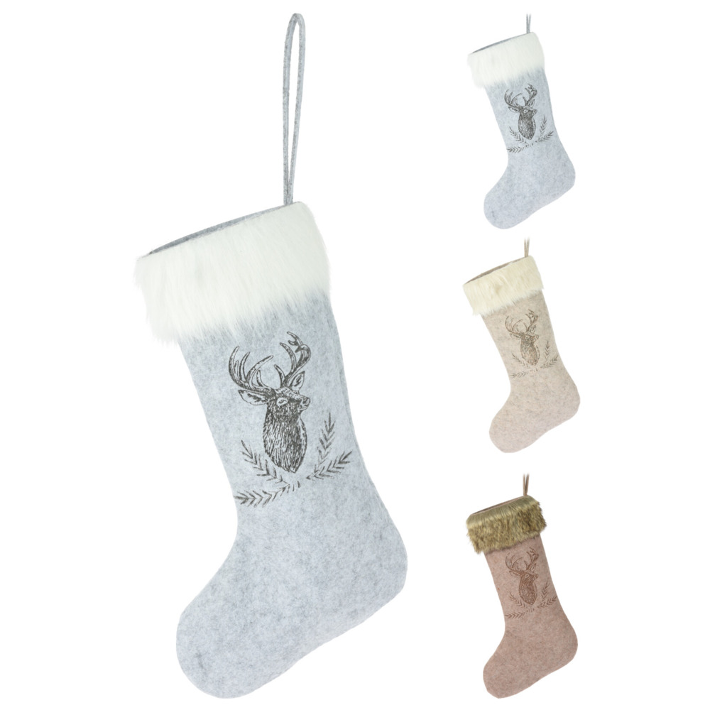 Weihnachtssocke 60 cm aufhängbar mit Motiv