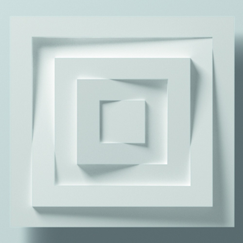 Wandrosette 30 x 30 cm in Weiß