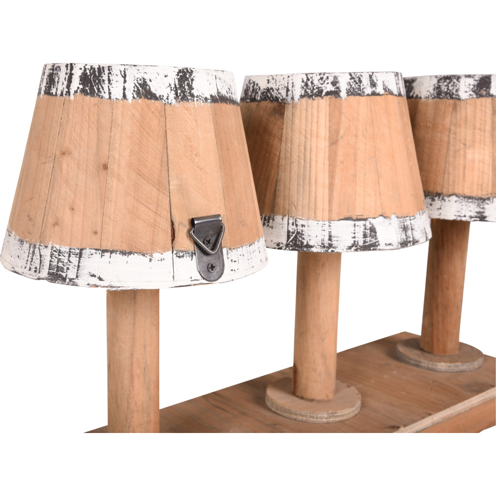 Holz Blumenkasten ''NATURE'' für 3 Pflanztöpfe image number 2