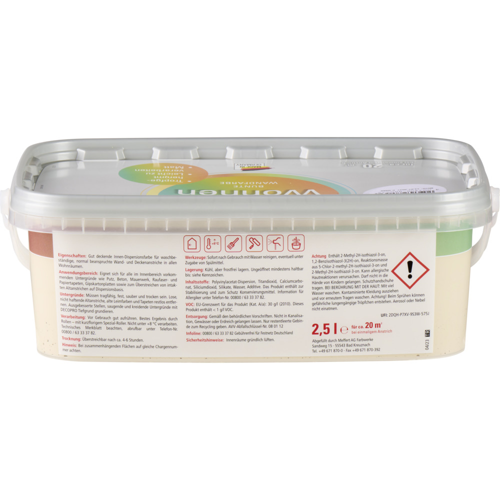 DECOPRO Wandfarbe 2,5 Liter caramel matt image number 2