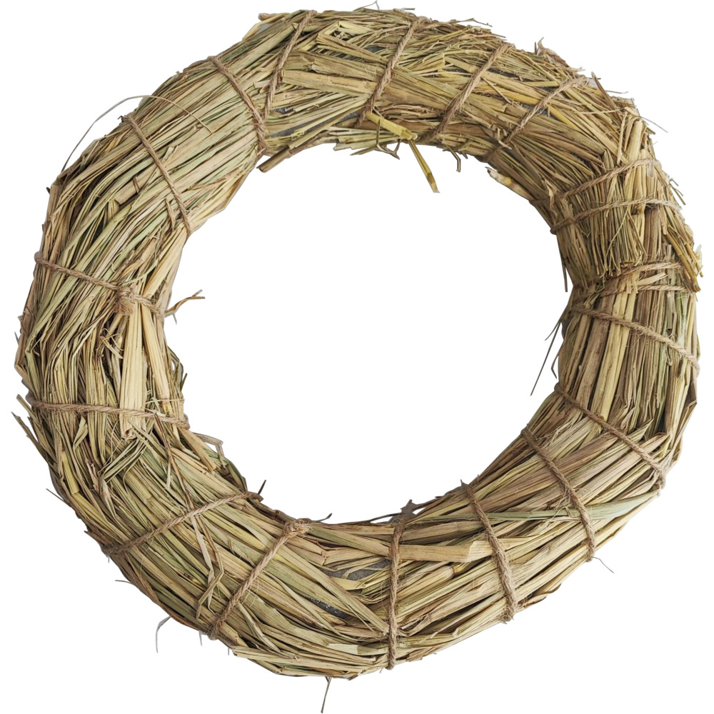 Adventskranz Ø 25 cm aus Stroh