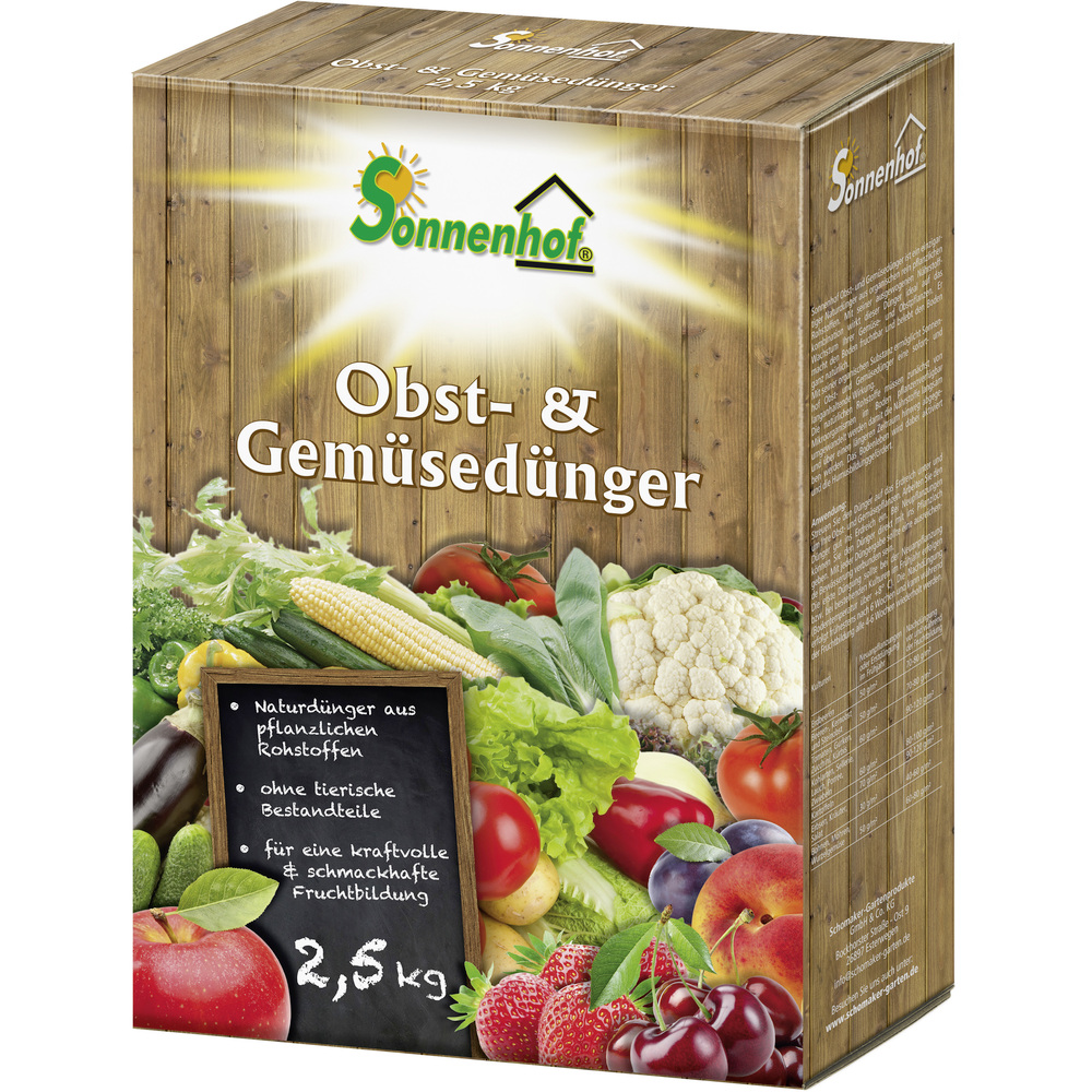 Sonnenhof Obst- und Gem&uuml;sed&uuml;nger 2,5 kg