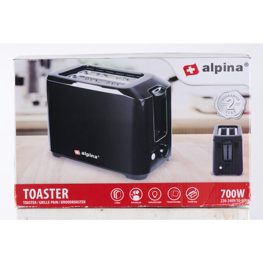 alpina® Toaster 2-Schlitz mit 700 Watt image number 1