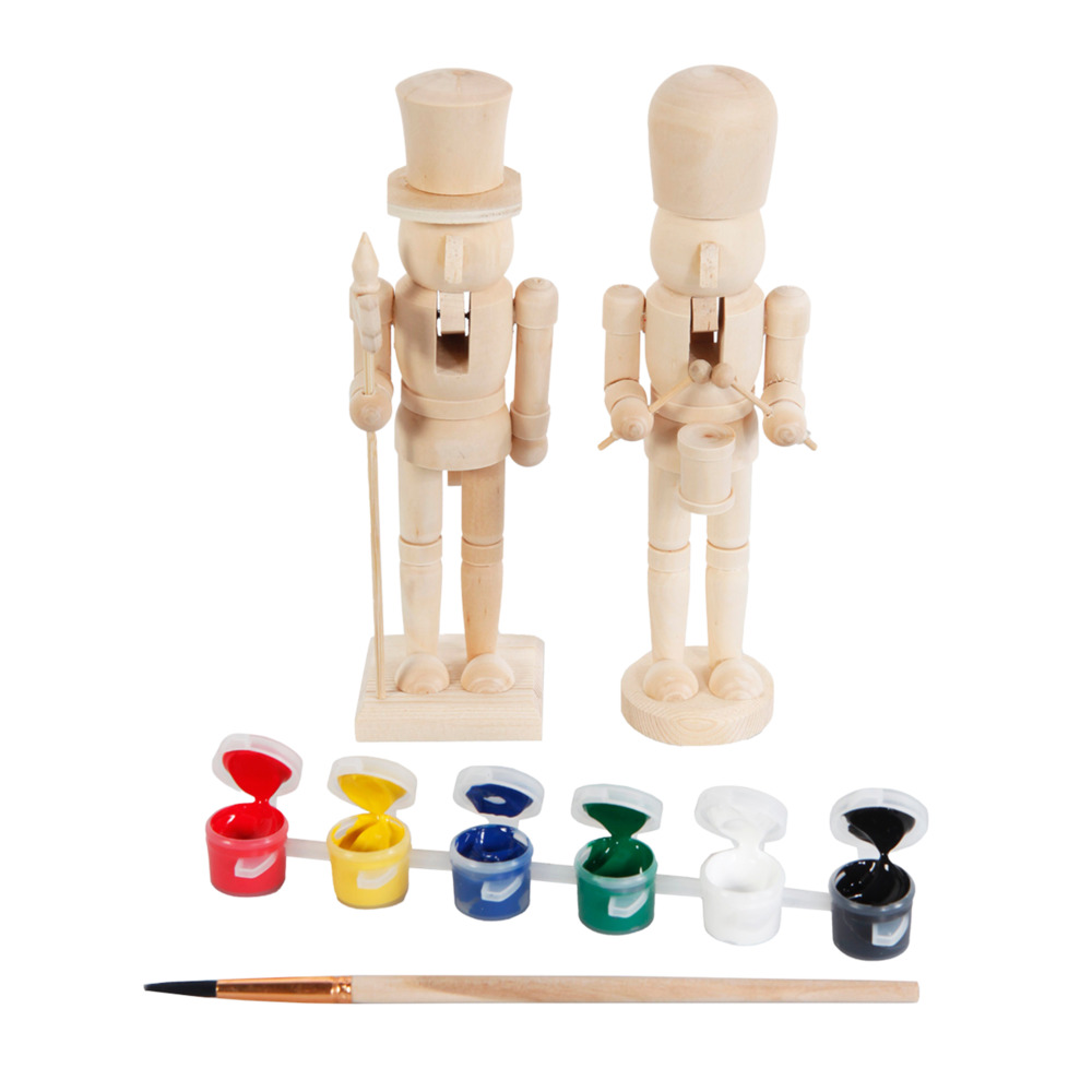 Standdeko Nussknacker 16 cm bemalbar