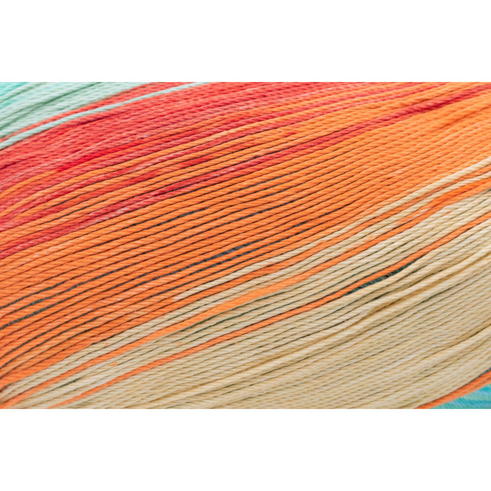 Garn Cotton Quick 100 g, hellblau-gr&uuml;n-mais-orange image number 1