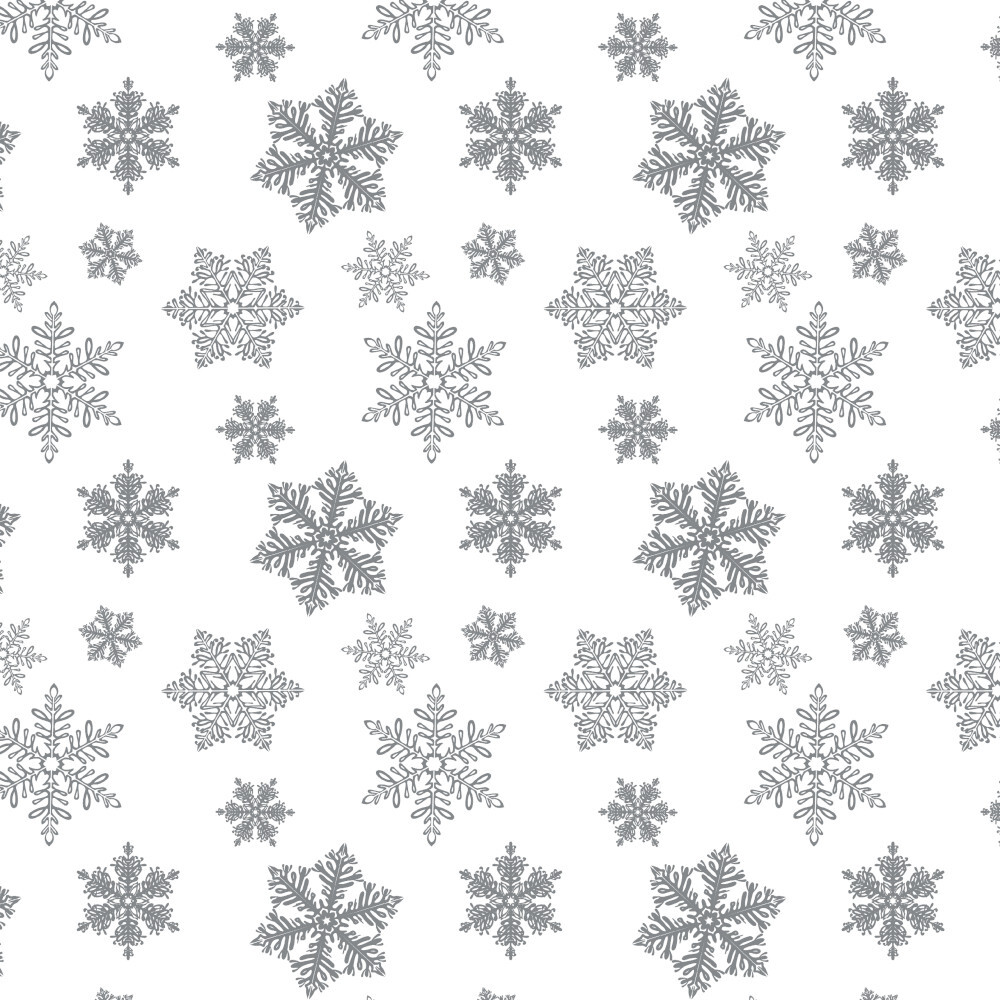 Tischdecke transparent mit silbernen Schneeflocken-Motiv, Meterware image number 0