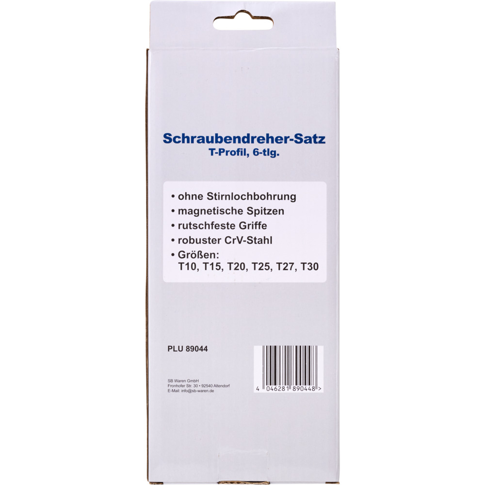 Schraubendreher-Satz T-Profil, 6-teilig, CrV-Stahl image number 2