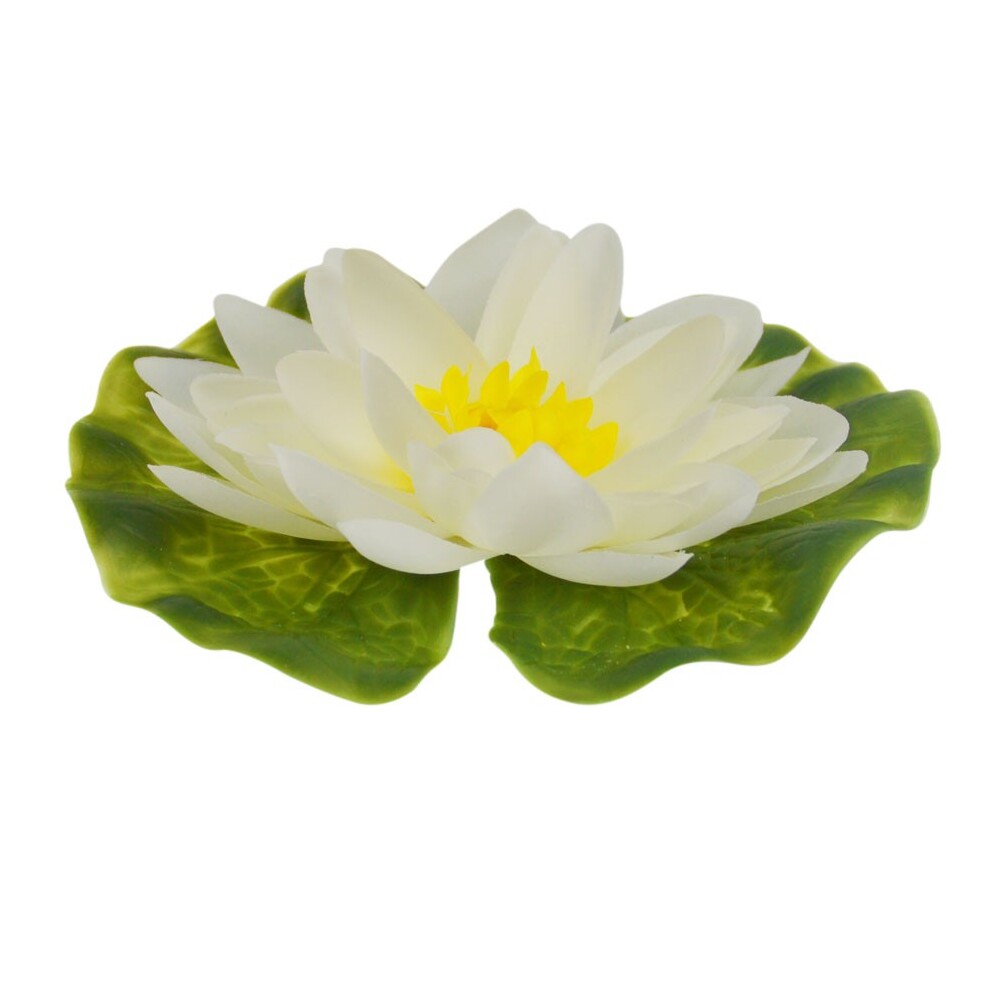 Gardena Seerose Kunststoff Ø13 cm weiß