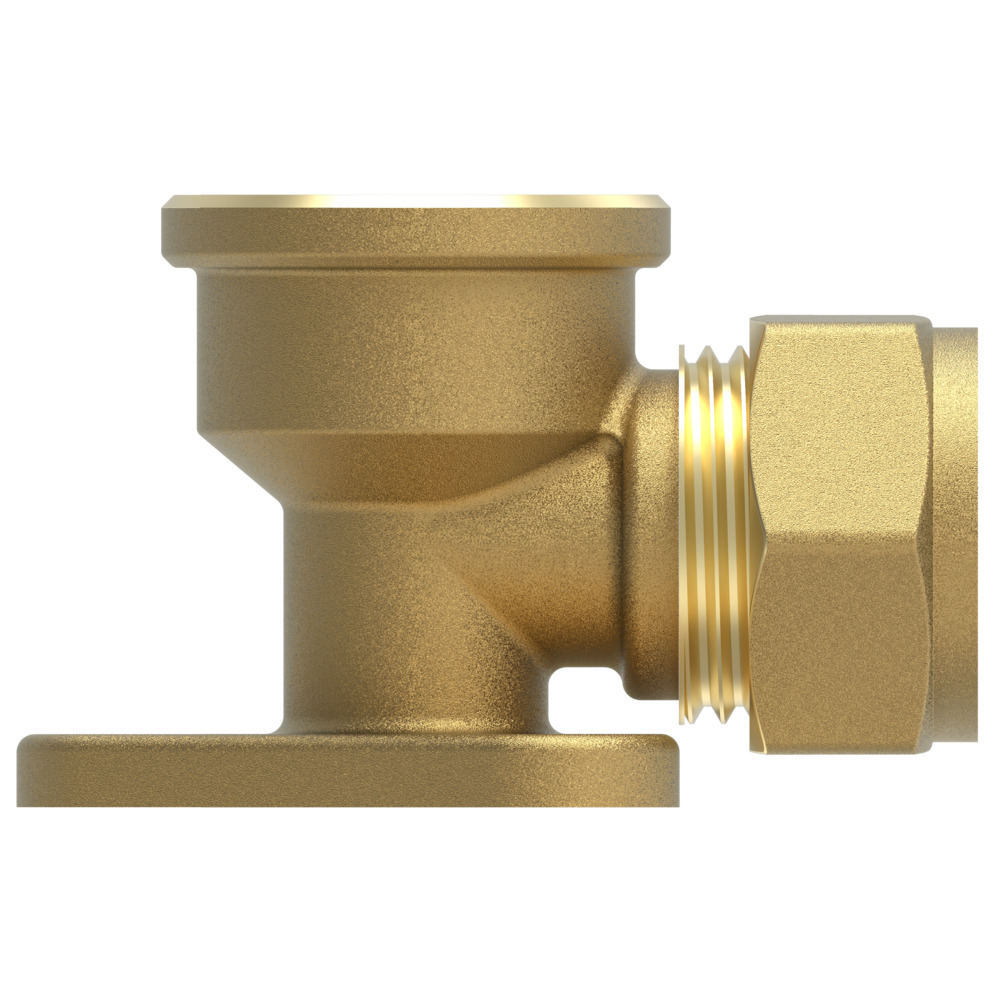 Wandscheibe blank Klemmfitting 15mm x ½'' Innengewinde für Kupferrohr image number 1