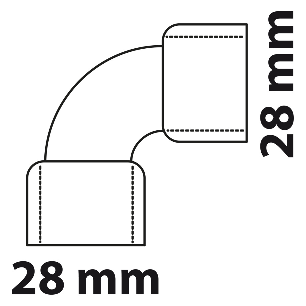 Doppel-Bogenmuffe 90&deg; Kupfer-L&ouml;tfitting 28 mm - Nr. 5002a image number 2