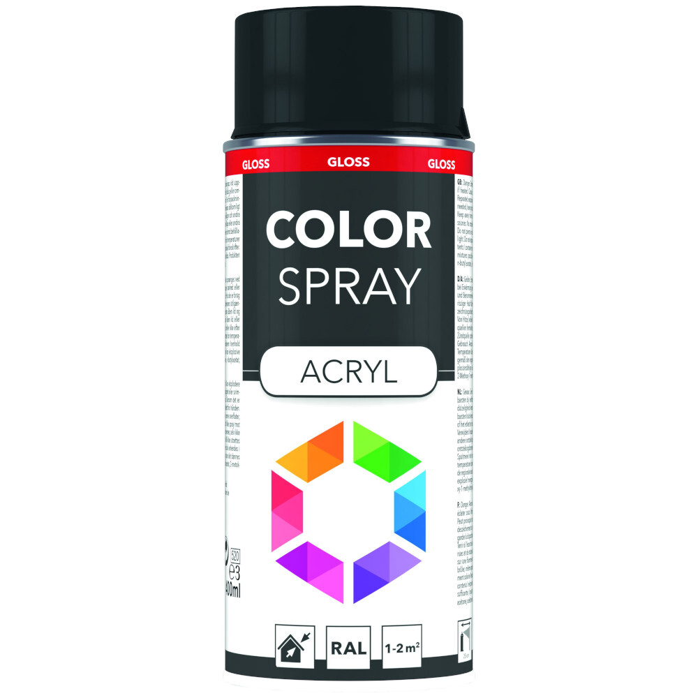 Lackspray 400 ml Acryl RAL7021 schwarzgrau image number 0
