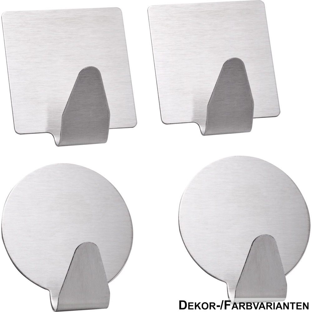 Selbstklebende Haken, 4-fach sortiert