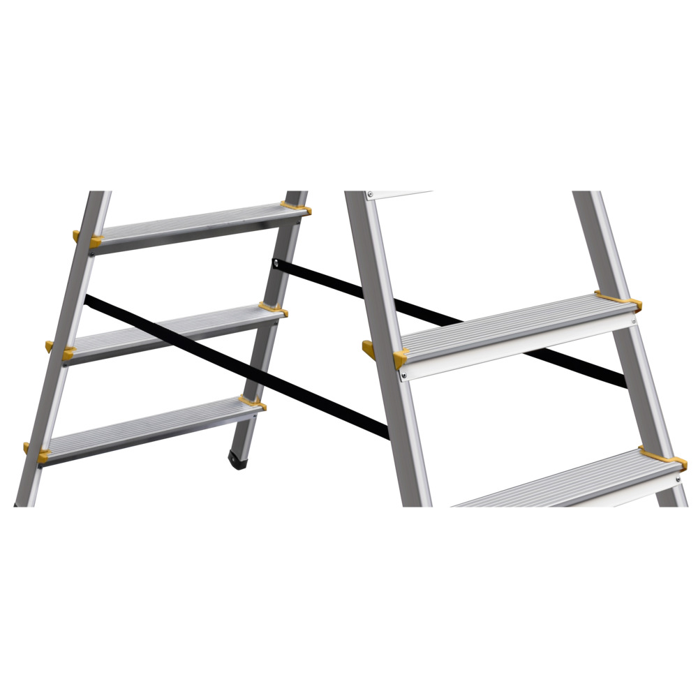 Trittleiter aus Aluminium mit 2x5 Stufen image number 1
