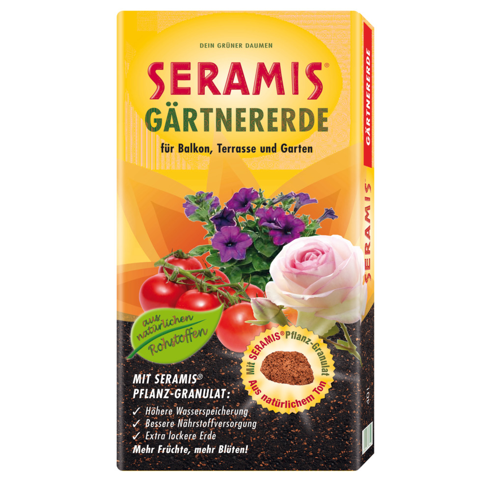 Seramis® Gärtnererde 40 Liter, torfreduziert