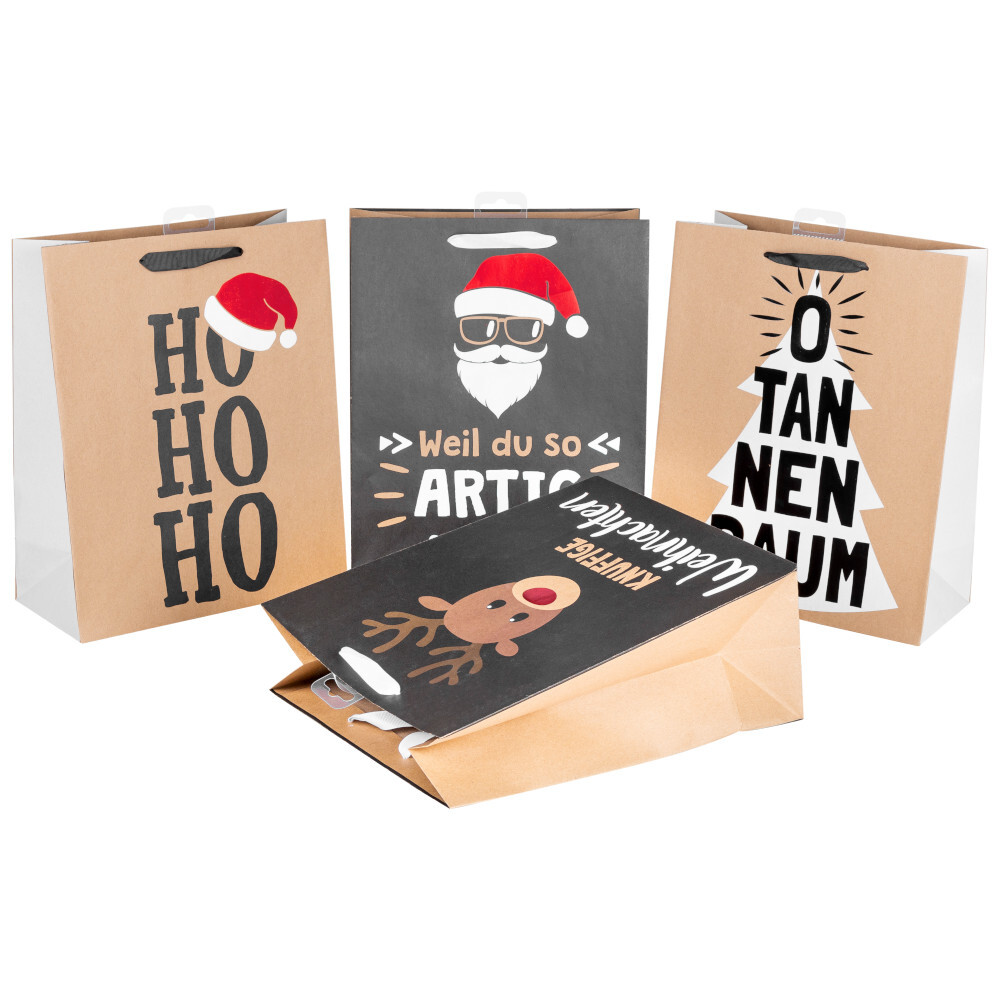 Geschenktasche Premium groß in verschiedenen Weihnachtsmotiven