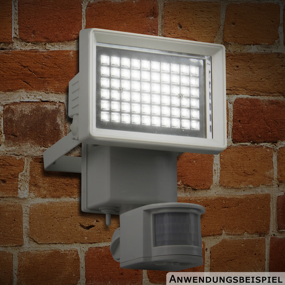LED-Solar-Wandlicht 60 LEDs BWM weiß image number 1