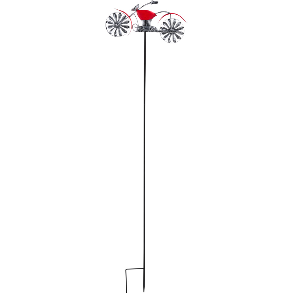 Gartenstecker Windrad 130 cm mit Fahrzeugmotiv und Erdspieß image number 1