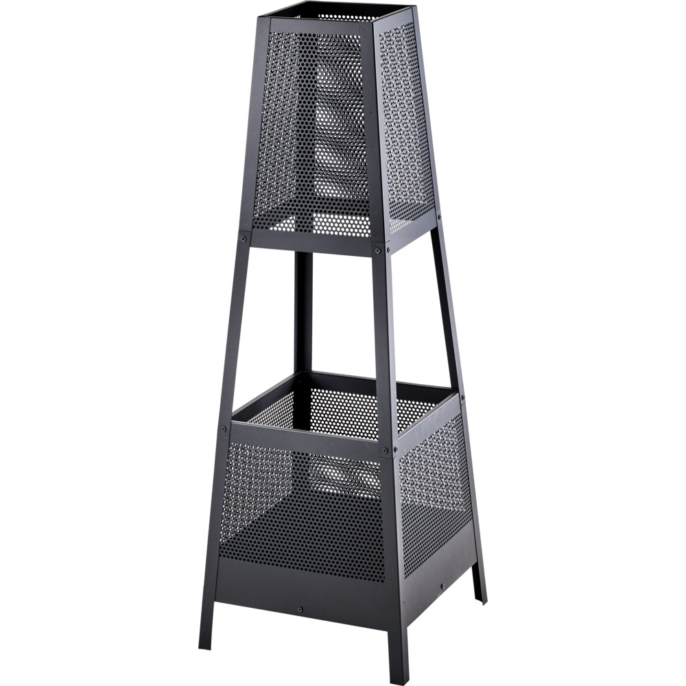 Terrassenkamin 113 cm, schwarz image number 0