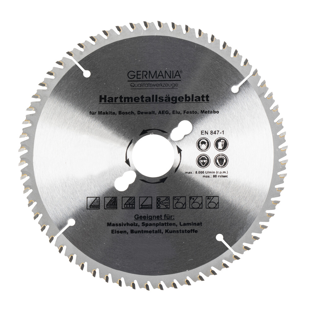 GERMANIA® HM Multifunktionssägeblatt Ø 210 mm mit 60 Zähnen image number 0