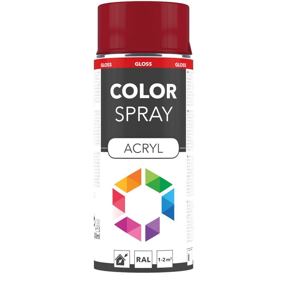 Lackspray 400 ml Acryl RAL3004 Purpurrot glänzend
