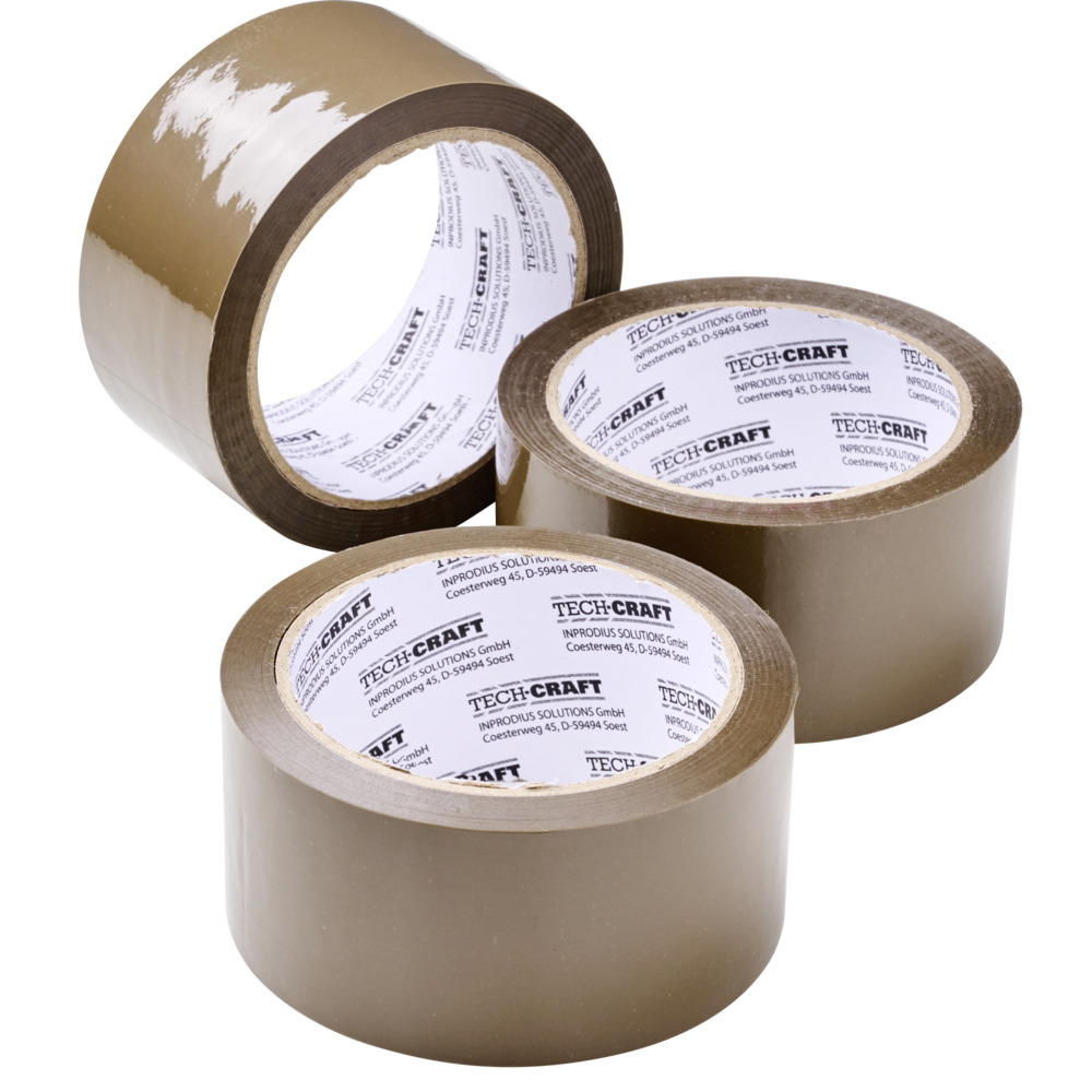 Packband 3 Stück im Set zu je 48 mm x 66 m, braun image number 1