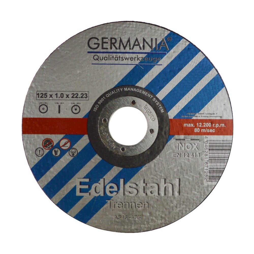 Trennscheibe Edelstahl 125x1x22,23mm 6Stück Trennen Edelstahl Metall