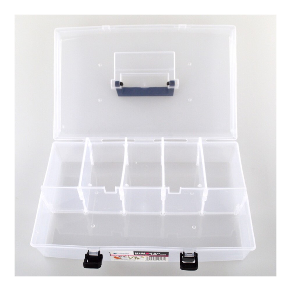 Sortimentskasten, Kleinteilemagazin, Kleinteilebox mit 6 Fächern aus Kunststoff 85x238x359 mm image number 1