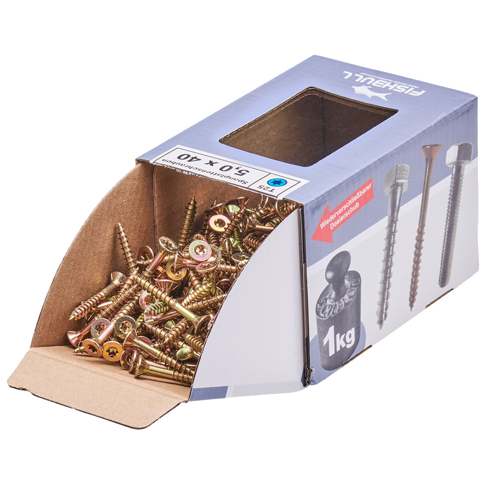 Spanplattenschraube 5,0x40 mm IVZ 1kg FISHBULL-Pack Senkkopf Teilgewinde image number 3