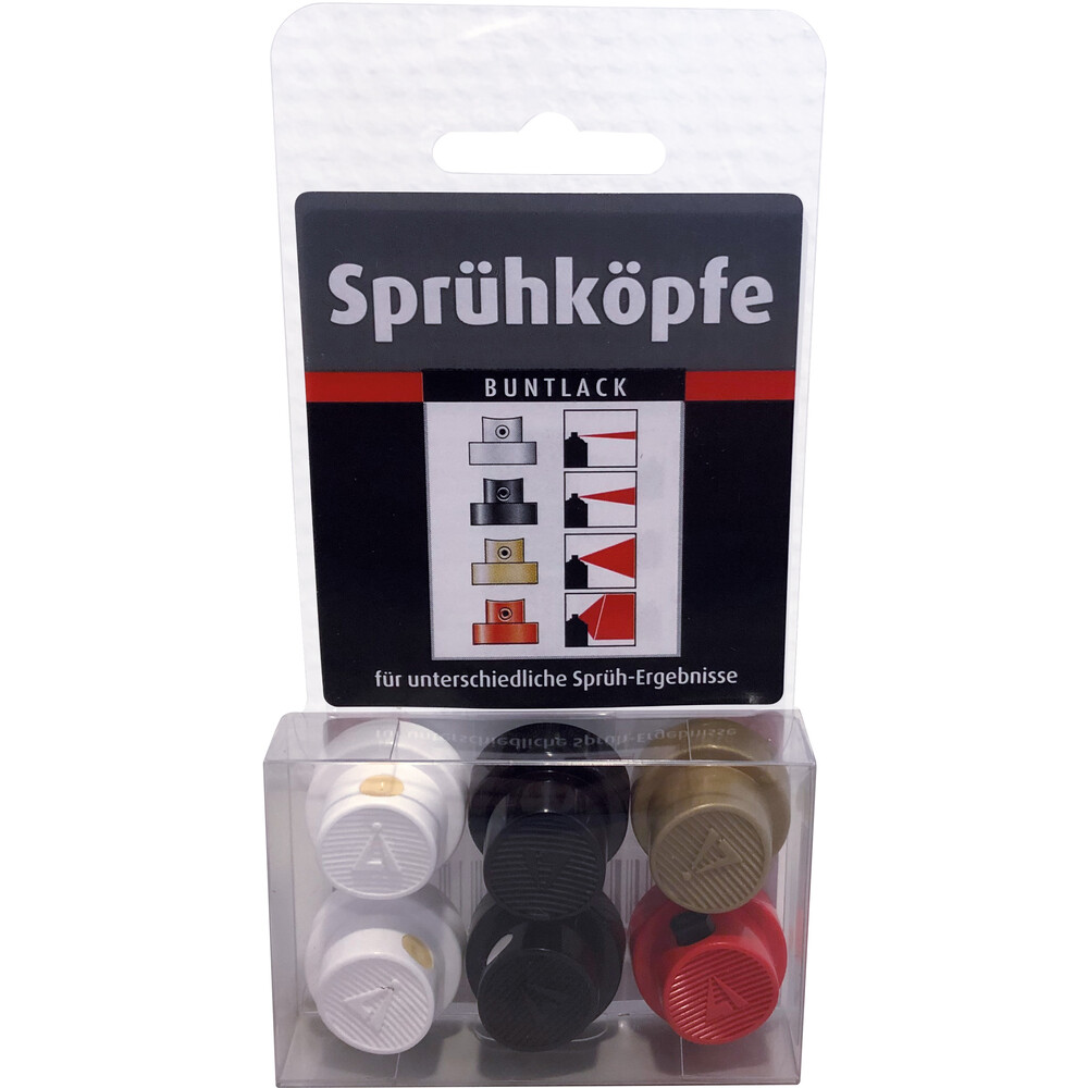 Spr&uuml;hkopfset f&uuml;r Lack-Spraydosen, 6-teilig image number 0