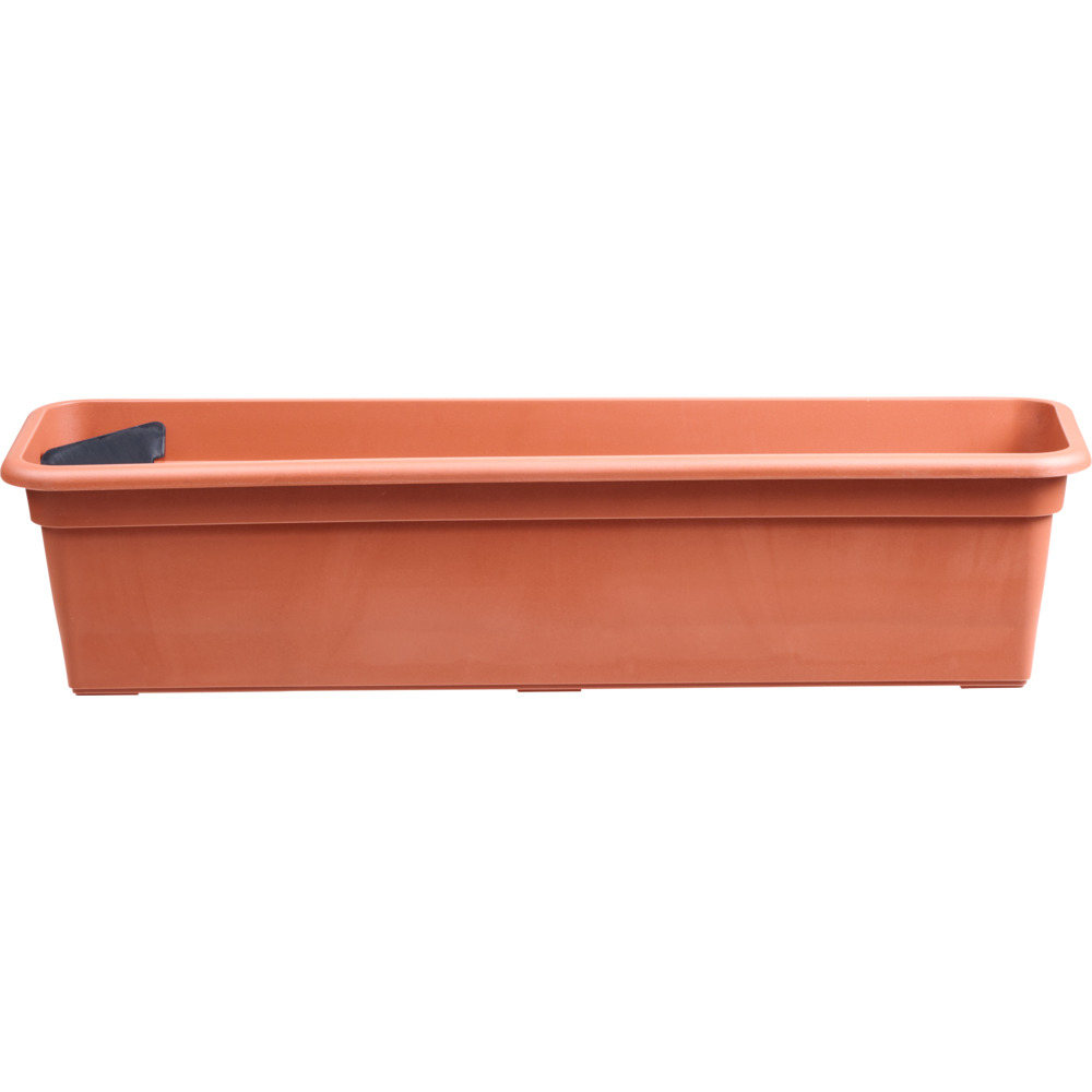 Balkonkasten 59 cm mit Bewässerungseinsatz in terracotta image number 1