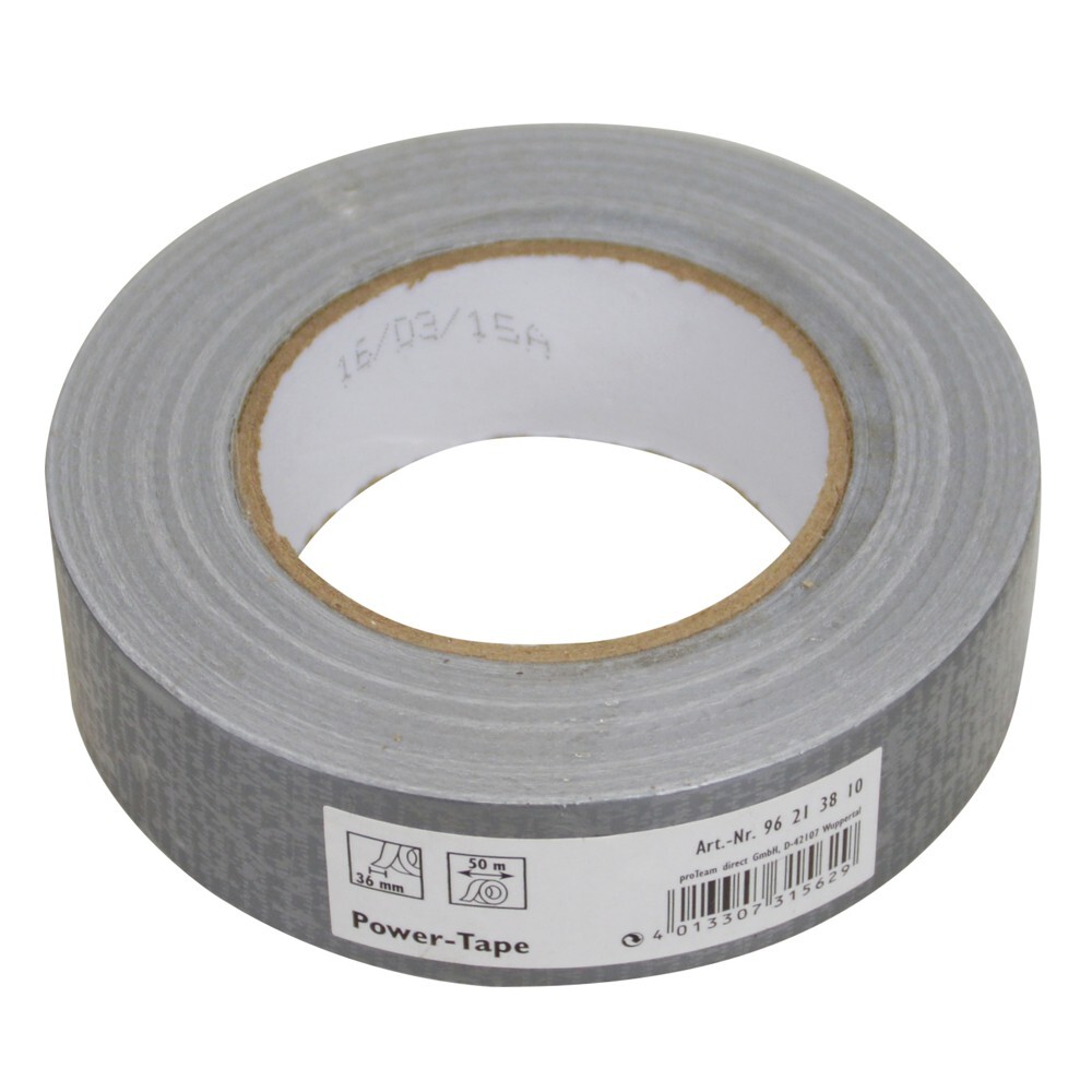 Gewebeband 36 mm x 50 m silber, Reparaturband