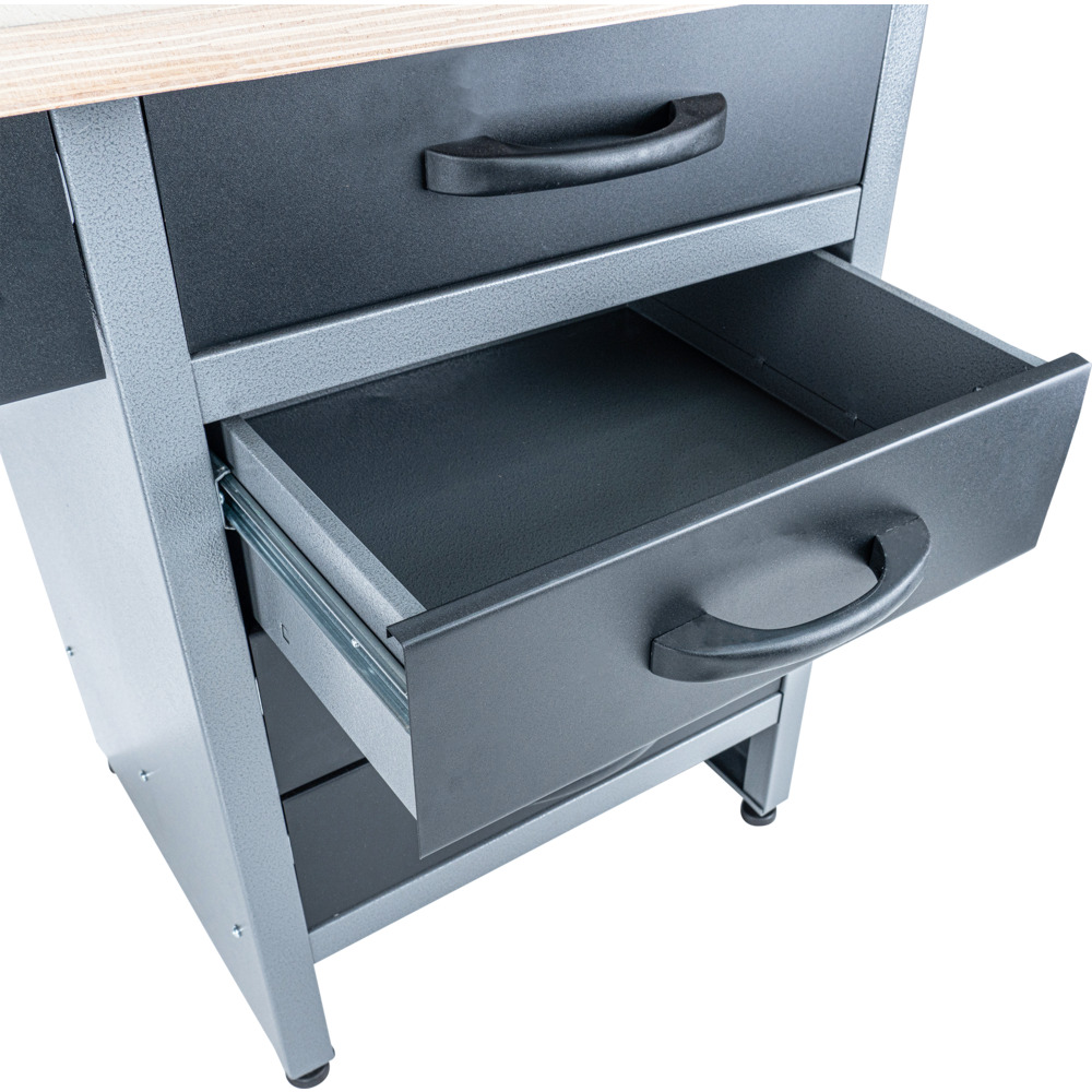 GERMANIA® Werkbank mit 6 Schubladen und Holz-Arbeitsplatte image number 5